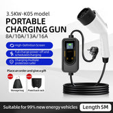 Type 2 EU Standard Portable Electric Vehicle Charger 5M