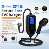 Portable Smart EV Charger with WiFi & Bluetooth APP Control