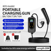 Home Portable EV Charger SAE J1772 Portable EV Charging Cable length 20M
